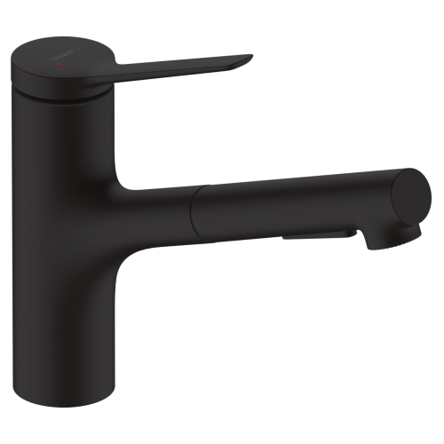 Кухонный комплект мойка со смесителем Hansgrohe  S520-F345 + Смеситель Hansgrohe Zesis M33, чёрный мат 43356670