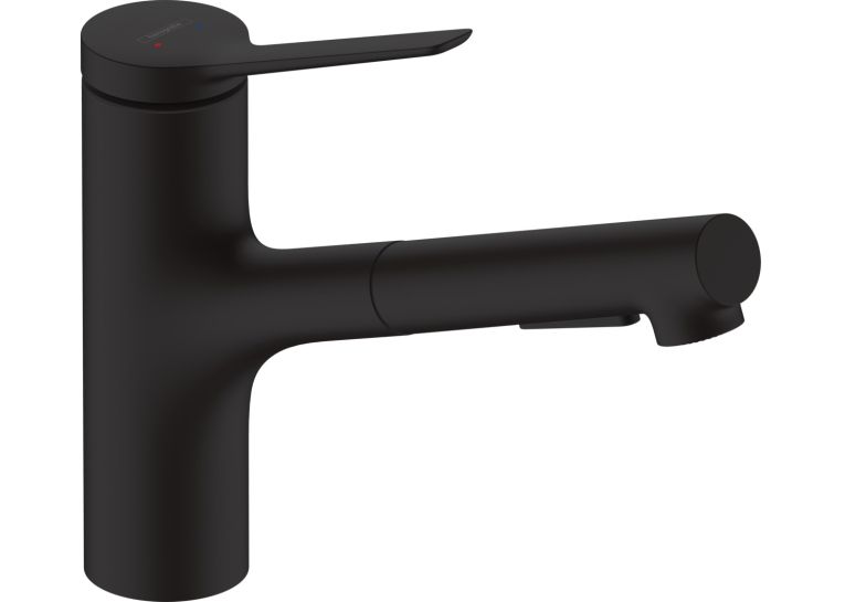 Кухонний комплект мийка із змішувачем Hansgrohe S520-F345 + Змішувач Hansgrohe Zesis M33, чорний мат 43356670
