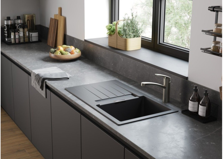Кухонный комплект мойка со смесителем Hansgrohe  S520-F345 + Смеситель Hansgrohe Zesis M33, хром 43356800