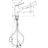 Кухонний комплект мийка із змішувачем Hansgrohe S520-F345 + Змішувач Hansgrohe Zesis M33, чорний мат 43356670