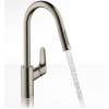 Кухонный комплект мойка со смесителем + дозатор Hansgrohe S520-F480 + Смеситель Hansgrohe Focus M41, серый камень-сталь 43358400