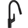 Кухонный комплект мойка со смесителем Hansgrohe S520-F345 + Смеситель Hansgrohe Focus M41, чёрный графит- чёрный мат 43358670