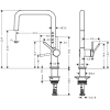 Кухонный комплект мойка со смесителем Hansgrohe S520-F510 + Смеситель Hansgrohe Talis M54, чёрный графит-чёрный 43359670