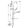 Душевой набор Hansgrohe Croma Select S Vario 0,65м 26562400