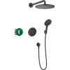 Душова система з термостатом Hansgrohe Croma 280 Ecostat S 27961670 чорний матовий