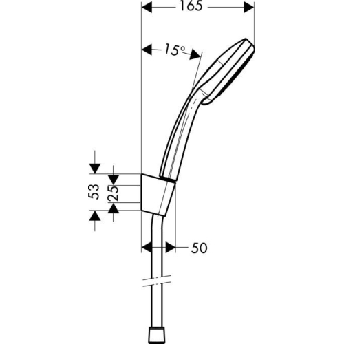 Ручной душ Hansgrohe Croma 100 Vario/Porter S 27592000