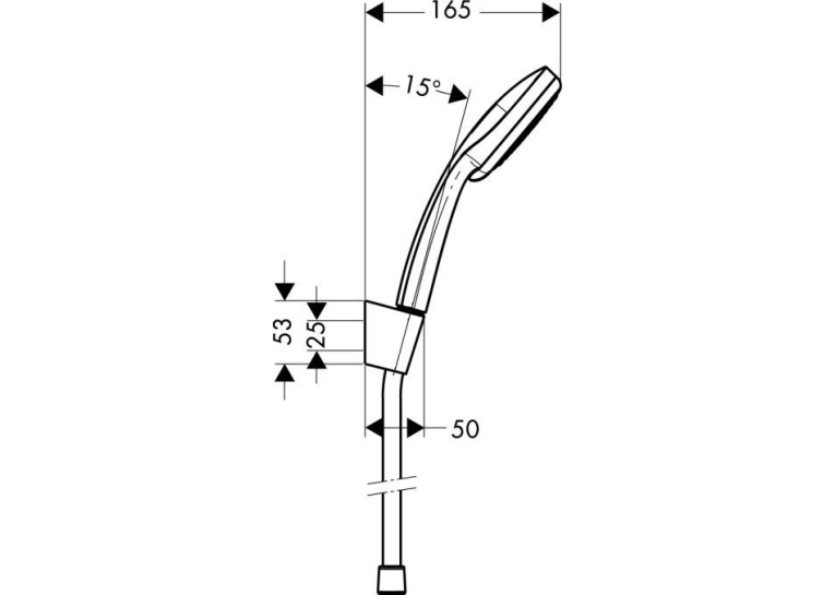 Ручний душ Hansgrohe Croma 100 Vario/Porter S 27592000