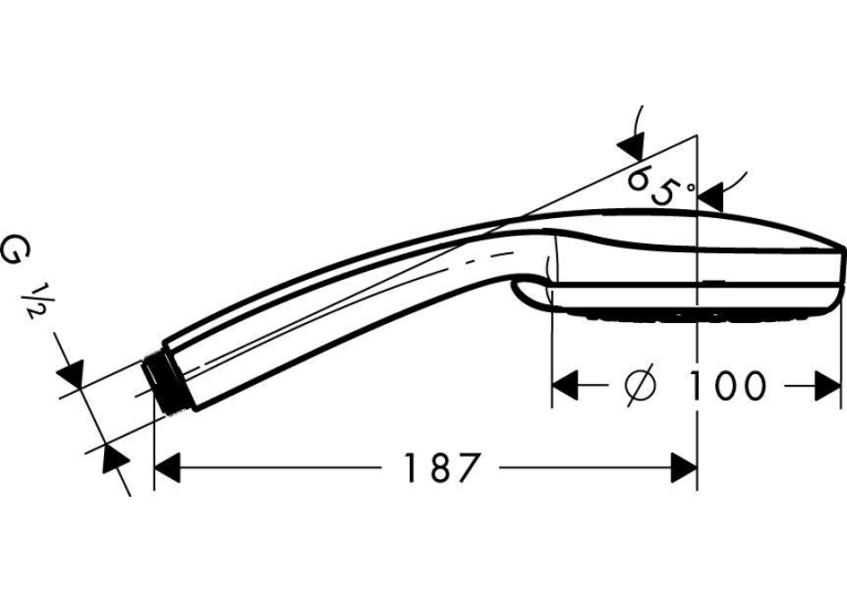 Ручной душ Hansgrohe Croma 100 Multi 28538000