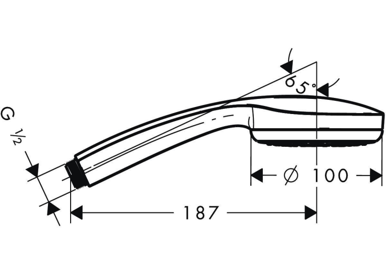 Ручний душ Hansgrohe Croma 10028580000
