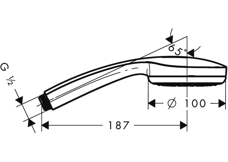 Ручний душ Hansgrohe Croma 10028580000