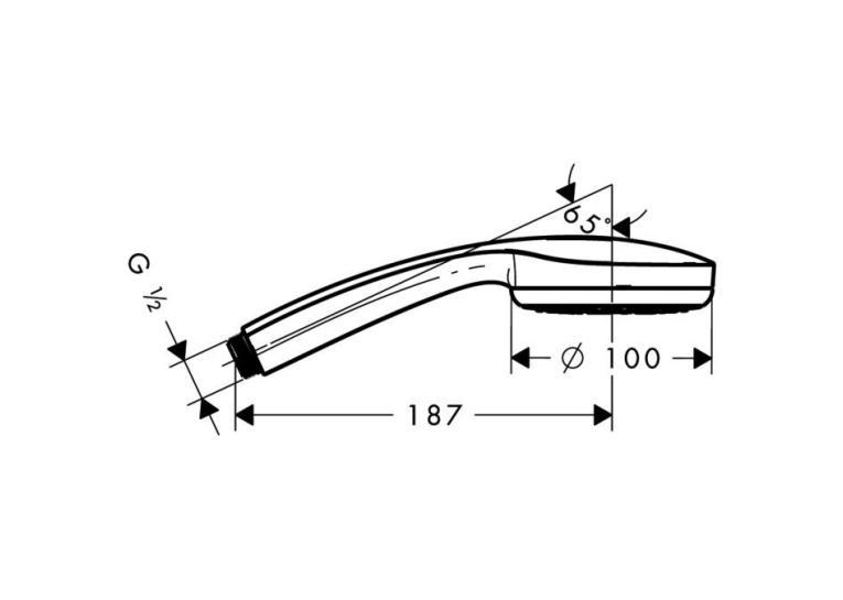 Ручной душ Hansgrohe Croma 100 28583000