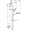 Душовий набір Hansgrohe Crometta Vario Green 65, 26555400