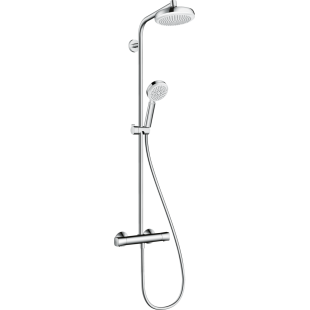 Душевая система Hansgrohe Crometta 160 Showerpipe + термостат 27265400