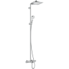 Душова система для ванни Hansgrohe Crometta E 240 1jet Showerpipe з термостатом, хром ( 27298000 )