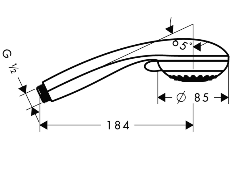 Ручний душ Hansgrohe Crometta 85 multi 28563000