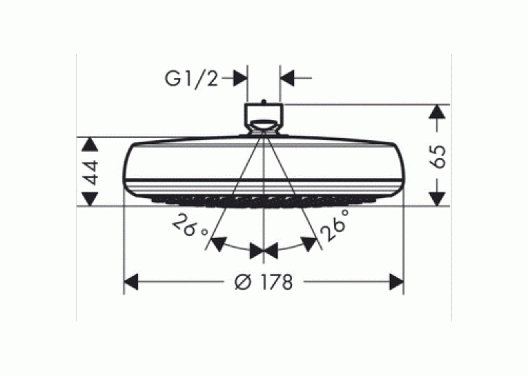Верхній душ Hansgrohe Crometta 160 26577400