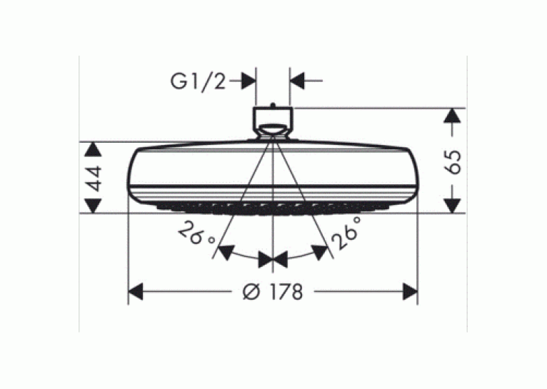 Верхній душ Hansgrohe Crometta 160 26577400