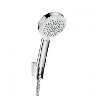 Ручной душ Hansgrohe Crometta 100 Vario Porter +держатель+шланг цв белый хром 26666400