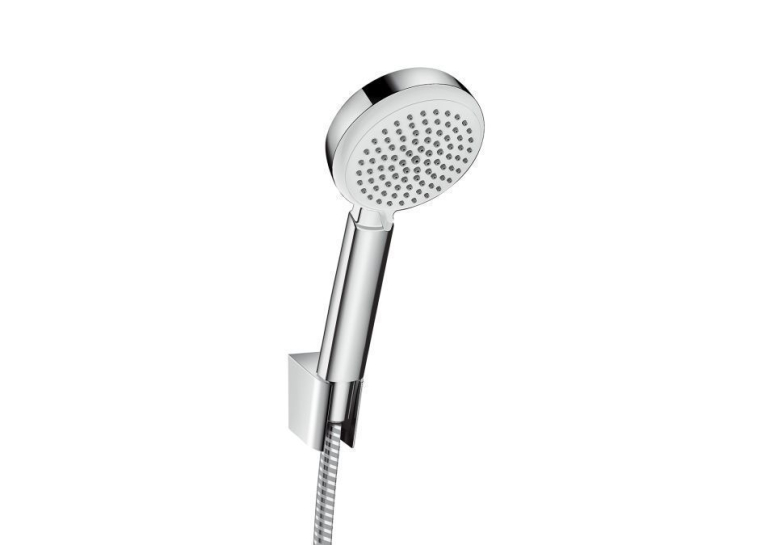 Ручной душ Hansgrohe Crometta 100 Vario Porter +держатель+шланг цв белый хром 26666400