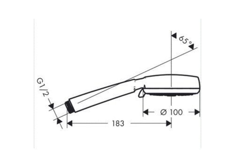 Ручной душ Hansgrohe Crometta 100 Vario цв хром/белый  26824400