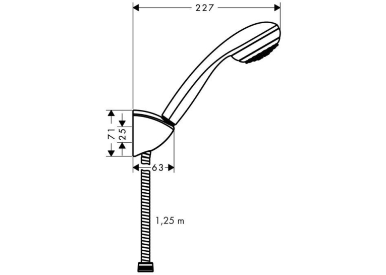 Душевой набор Hansgrohe Crometta 85 27576000