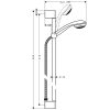 Душовий набір Hansgrohe Crometta 85 0,9 м 27729000