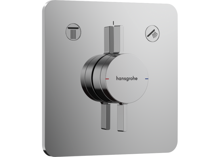 Змішувач прихованого монтажу Hansgrohe DuoTurn Q на 2 функції, Chrome 75414000