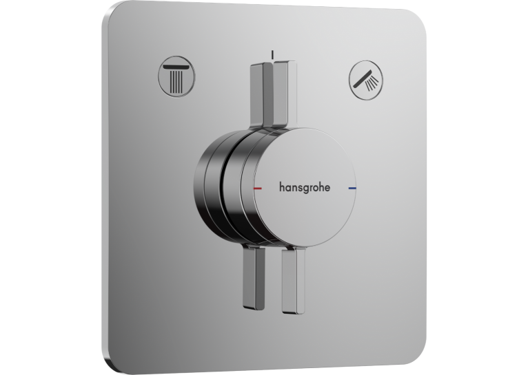 Смеситель скрытого монтажа Hansgrohe DuoTurn Q на 2 функции, Chrome 75414000