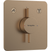 Змішувач прихованого монтажу Hansgrohe DuoTurn Q на 2 функції, Brushed Bronze 75414140 (Пошкоджене пакування)