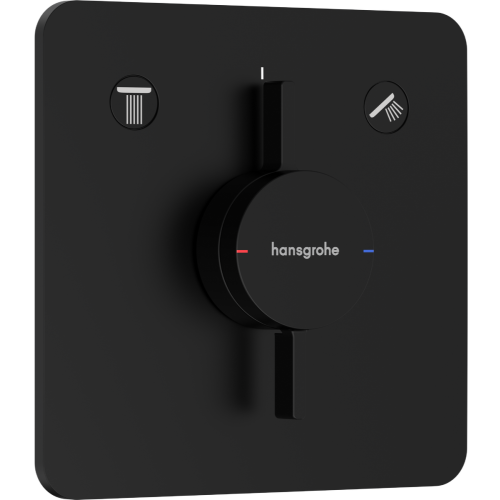 Змішувач прихованого монтажу Hansgrohe DuoTurn Q на 2 функції, Matt Black 75414670