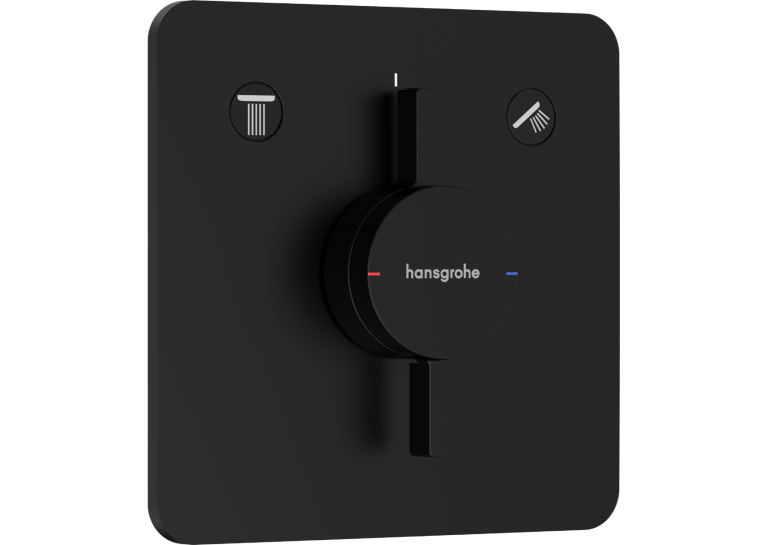 Змішувач прихованого монтажу Hansgrohe DuoTurn Q на 2 функції, Matt Black 75414670