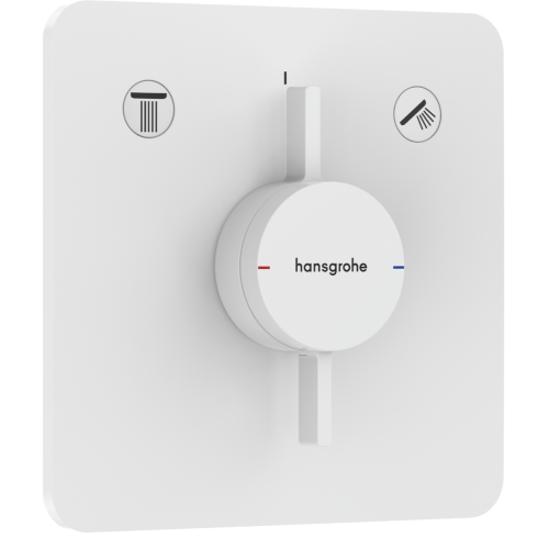 Змішувач прихованого монтажу Hansgrohe DuoTurn Q на 2 функції, Matt White 75414700 (Пошкоджене пакування)