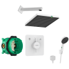 Душевой комплект білий матовий  Hansgrohe  DuoTurn Q   Pulsify Е 260 1jet   8в1 White   24330700