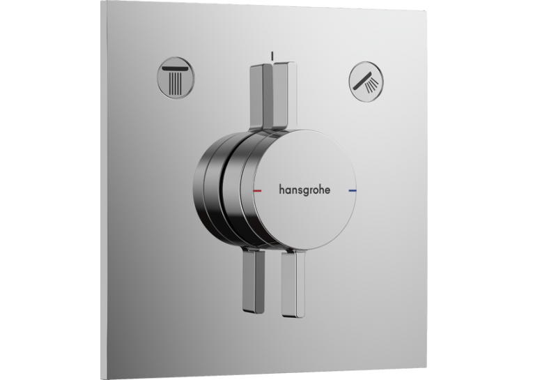 Смеситель скрытого монтажа Hansgrohe DuoTurn E на 2 функции, Chrome 75417000