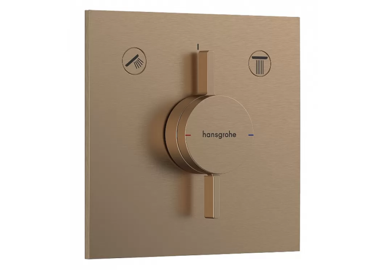 Смеситель скрытого монтажа Hansgrohe DuoTurn E на 2 функции, Brushed Bronze 75417140