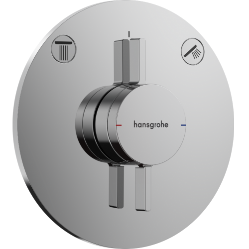 Змішувач прихованого монтажу Hansgrohe DuoTurn S на 2 функції, Chrome 75418000