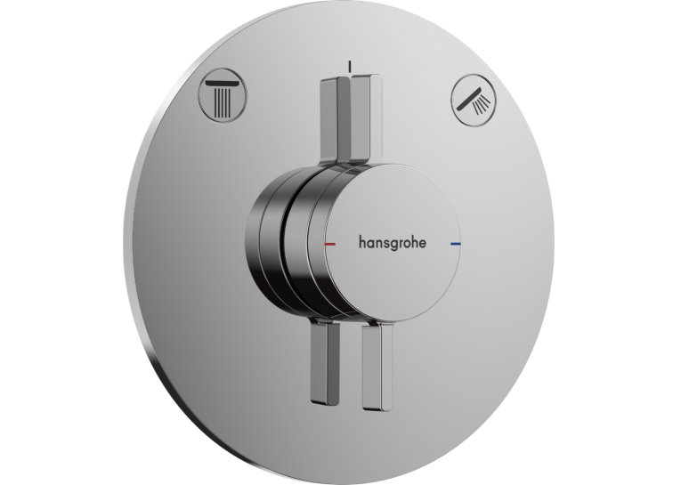 Змішувач прихованого монтажу Hansgrohe DuoTurn S на 2 функції, Chrome 75418000