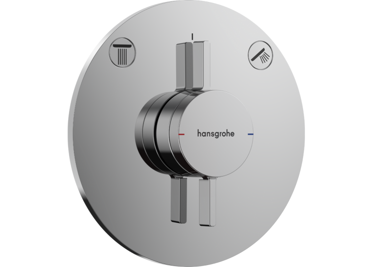 Смеситель скрытого монтажа Hansgrohe DuoTurn S на 2 функции, Chrome 75418000