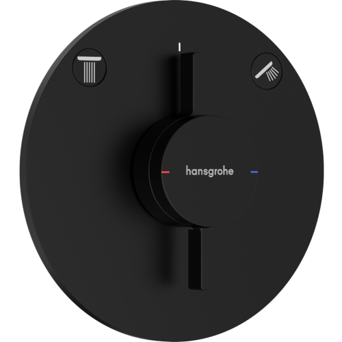 Змішувач прихованого монтажу Hansgrohe DuoTurn S на 2 функції, Matt Black 75418670
