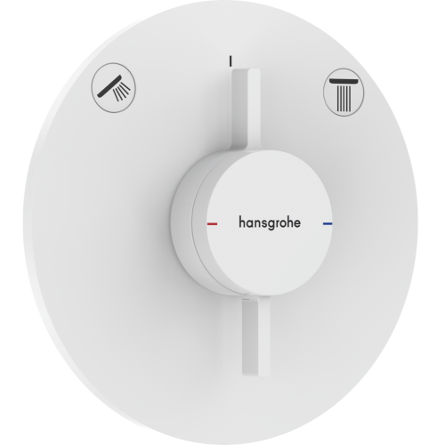Змішувач прихованого монтажу Hansgrohe DuoTurn S на 2 функції, Matt White 75418700