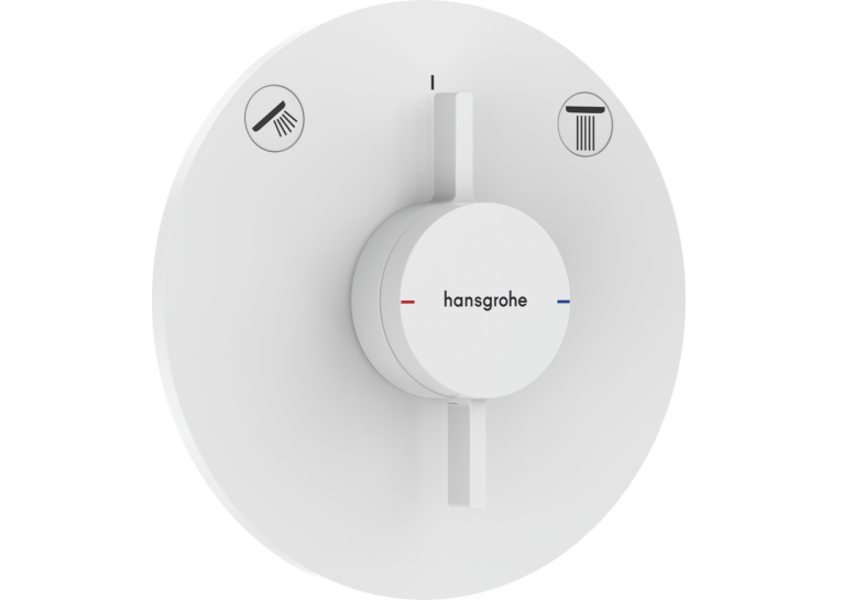 Змішувач прихованого монтажу Hansgrohe DuoTurn S на 2 функції, Matt White 75418700