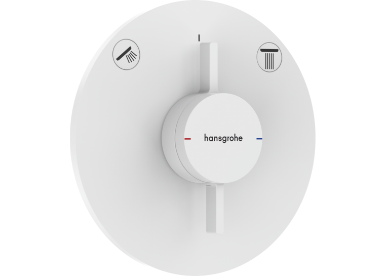 Змішувач прихованого монтажу Hansgrohe DuoTurn S на 2 функції, Matt White 75418700