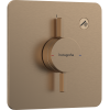 Змішувач прихованого монтажу Hansgrohe DuoTurn Q на 1 функцію, Brushed Bronze 75614140