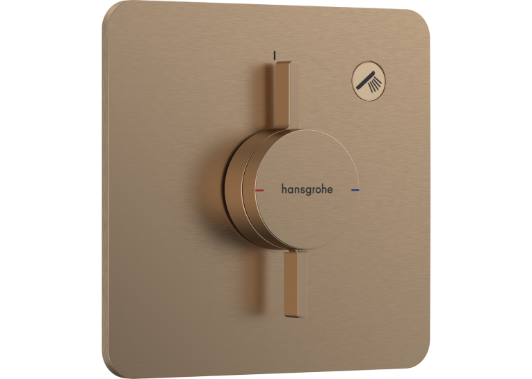 Змішувач прихованого монтажу Hansgrohe DuoTurn Q на 1 функцію, Brushed Bronze 75614140