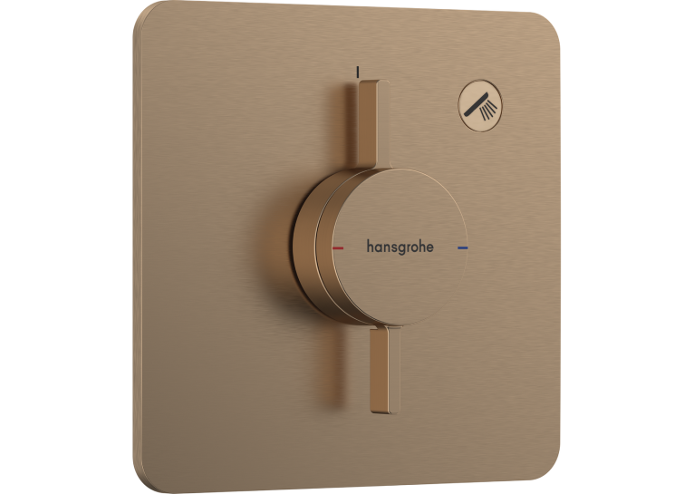 Змішувач прихованого монтажу Hansgrohe DuoTurn Q на 1 функцію, Brushed Bronze 75614140
