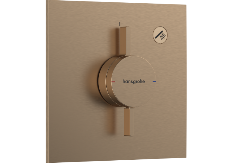 Змішувач прихованого монтажу Hansgrohe DuoTurn E на 1 функцію, Brushed Bronze 75617140