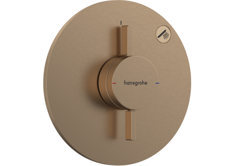 Змішувач прихованого монтажу Hansgrohe DuoTurn S на 1 функцію, Brushed Bronze 75618140