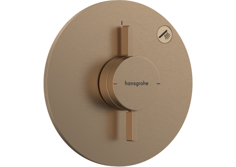 Смеситель скрытого монтажа Hansgrohe DuoTurn S на 1 функцию, Brushed Bronze 75618140
