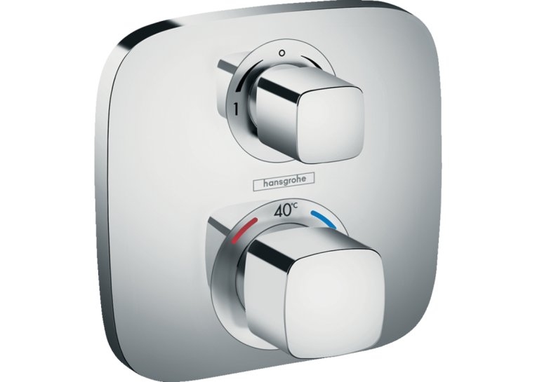 Змішувач-термостат Hansgrohe Ecostat E із запірним/перемикаючим вентилем 15708000