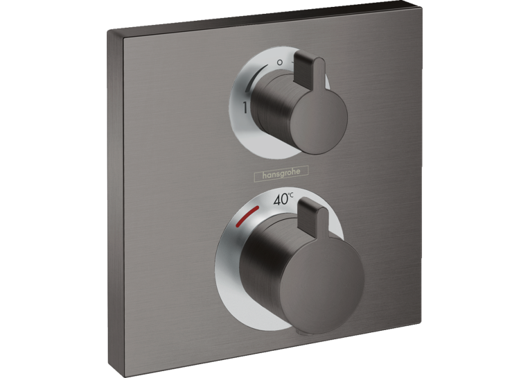 Термостат для душа Hansgrohe Ecostat Square Brushed Black Chrome 15714340